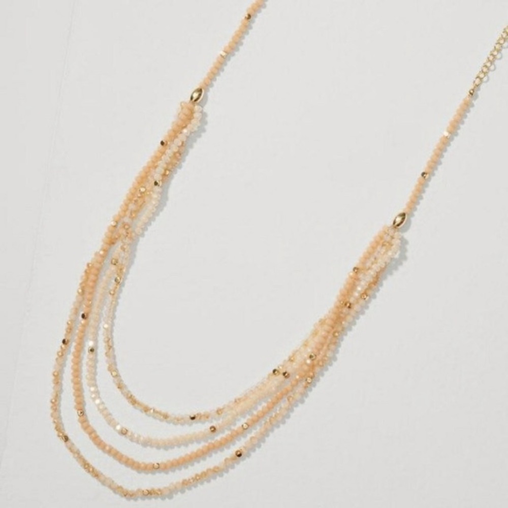 NWT Loft beaded multi strand necklace